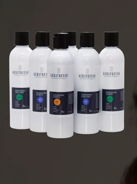 Keratresse Classic shampoo and conditioner bottles
